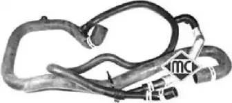 09142 METALCAUCHO Шланг радиатора