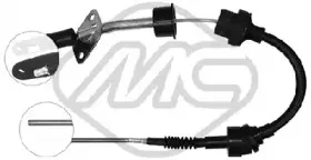 81124 METALCAUCHO Трос, управление сцеплением