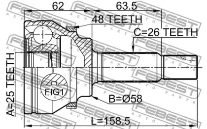 febest-0110azt250a48