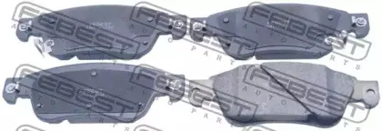 0201-CV36F FEBEST Комплект тормозных колодок, дисковый тормоз