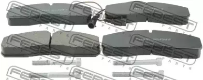 0201-F24MF FEBEST Комплект тормозных колодок, дисковый тормоз