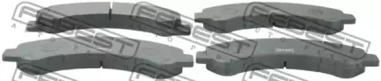 0201-W41F FEBEST Комплект тормозных колодок, дисковый тормоз