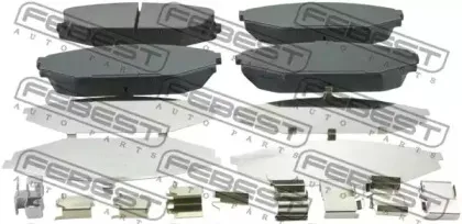 0301-YD1F FEBEST Комплект тормозных колодок, дисковый тормоз