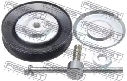 0487-KB7T FEBEST Натяжной ролик, поликлиновойремень