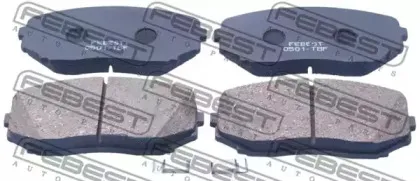 0501-TBF FEBEST Комплект тормозных колодок, дисковый тормоз