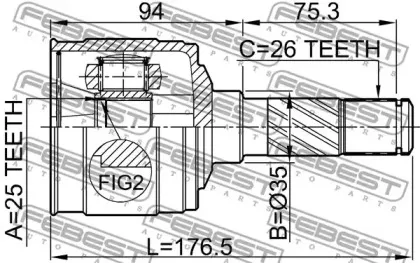 febest-0511b25rh