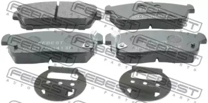 0701-GA413F FEBEST Комплект тормозных колодок, дисковый тормоз