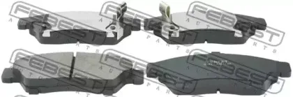 0701-RH418F FEBEST Комплект тормозных колодок, дисковый тормоз
