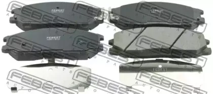 1201-H1F FEBEST Комплект тормозных колодок, дисковый тормоз