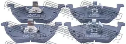 2101-TM7F FEBEST Комплект тормозных колодок, дисковый тормоз