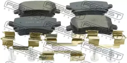 2301-B7R FEBEST Комплект тормозных колодок, дисковый тормоз