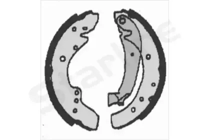 BC 07110 STARLINE Комплект тормозных колодок