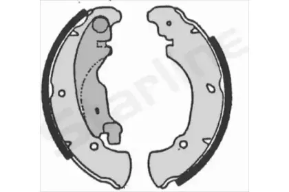 BC 07160 STARLINE Комплект тормозных колодок