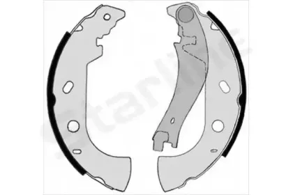 BC 07250 STARLINE Комплект тормозных колодок