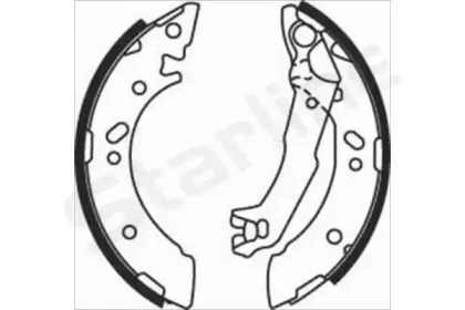 BC 07710 STARLINE Комплект тормозных колодок