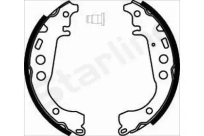 BC 07860 STARLINE Комплект тормозных колодок