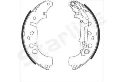 BC 09100 STARLINE Комплект тормозных колодок