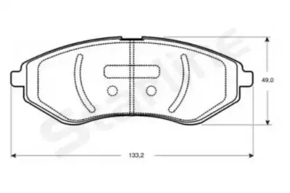 BD S844P STARLINE Комплект тормозных колодок, дисковый тормоз
