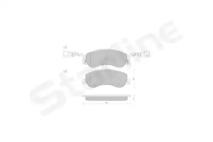 BD S848P STARLINE Комплект тормозных колодок, дисковый тормоз