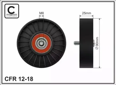 12-18 CAFFARO Паразитный / ведущий ролик, поликлиновой ремень