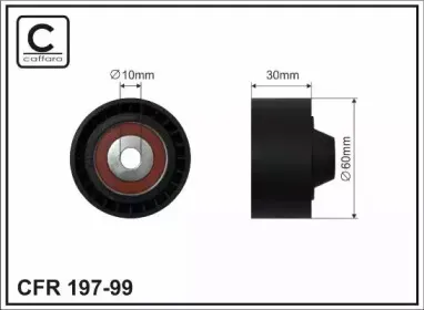 197-99 CAFFARO Паразитный / ведущий ролик, поликлиновой ремень