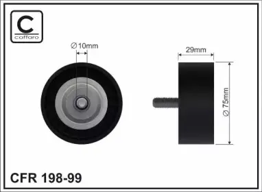 198-99 CAFFARO Паразитный / ведущий ролик, поликлиновой ремень