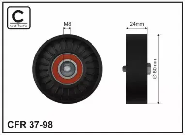 37-98 CAFFARO Паразитный / ведущий ролик, поликлиновой ремень