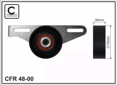 48-00 CAFFARO Натяжитель ремня, клиновой зубча