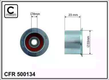 500134 CAFFARO Паразитный / Ведущий ролик, зубчатый ремень