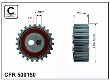 500150 CAFFARO Натяжной ролик, ремень ГРМ
