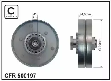 500197 CAFFARO Натяжной ролик, поликлиновойремень