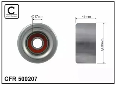 500207 CAFFARO Натяжной ролик, поликлиновойремень