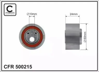 500215 CAFFARO Натяжной ролик, ремень ГРМ