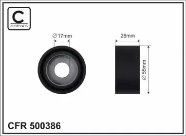 500386 CAFFARO Паразитный / ведущий ролик, поликлиновой ремень