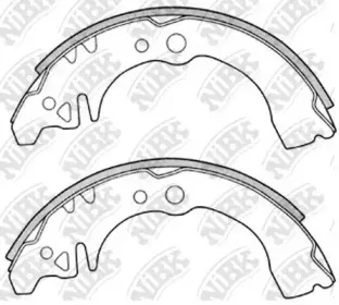 FN0034 NiBK Комплект тормозных колодок