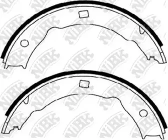 FN0565 NiBK Комплект тормозных колодок, стояночная тормозная система