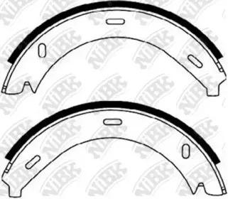 FN0571 NiBK Комплект тормозных колодок, стояночная тормозная система
