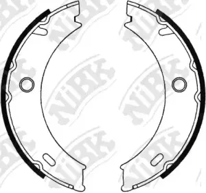 FN0576 NiBK Комплект тормозных колодок, стояночная тормозная система