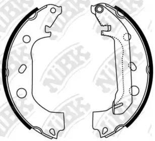 FN0584 NiBK Комплект тормозных колодок