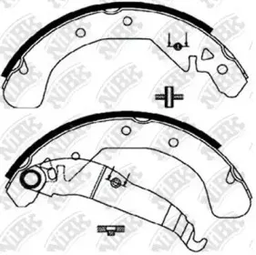 FN0599 NiBK Комплект тормозных колодок