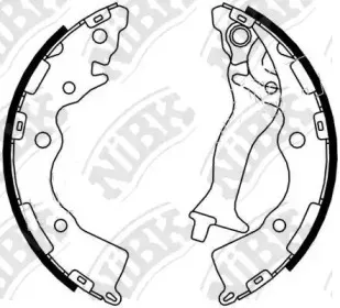 FN0617 NiBK Комплект тормозных колодок