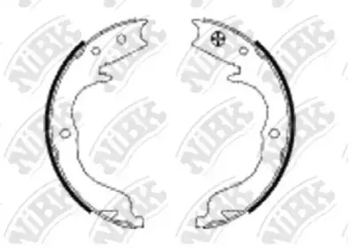 FN0625 NiBK Комплект тормозных колодок, стояночная тормозная система