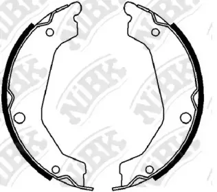 FN0631 NiBK Комплект тормозных колодок, стояночная тормозная система