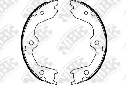 FN0643 NiBK Комплект тормозных колодок, стояночная тормозная система