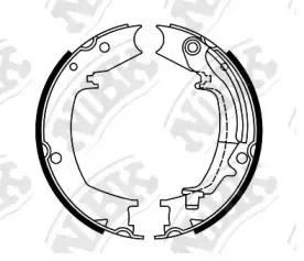 FN0644 NiBK Комплект тормозных колодок, стояночная тормозная система