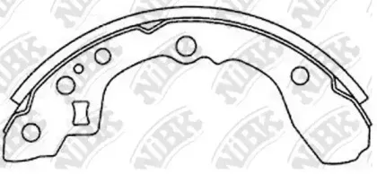 FN11161 NiBK Комплект тормозных колодок