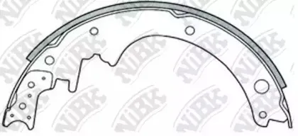 FN1146 NiBK Комплект тормозных колодок