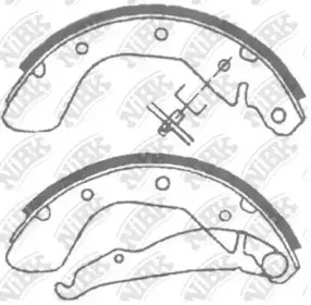 FN11622 NiBK Комплект тормозных колодок