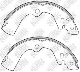 FN1170 NiBK Комплект тормозных колодок