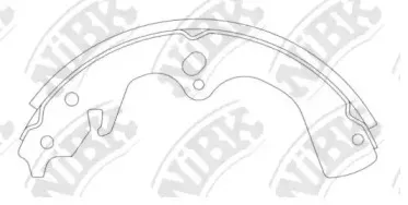 FN11907 NiBK Комплект тормозных колодок